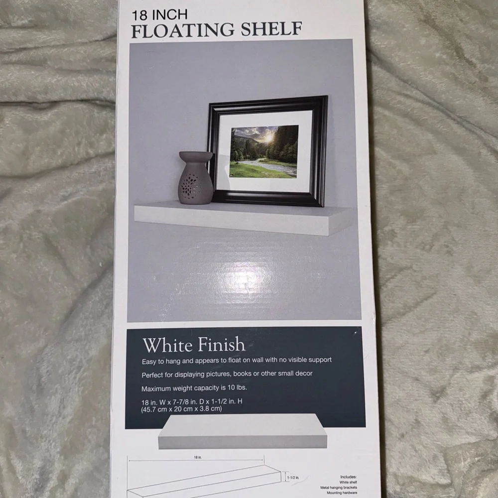18inch White Floating Shelves